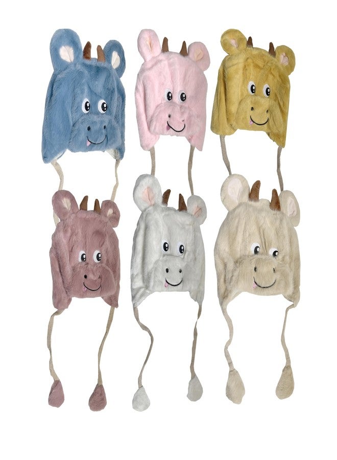 INFISPACE Kid's Animal Cow Costume Cap with Soft Fur Faux (Pack of 1) (Pink) - Image 4